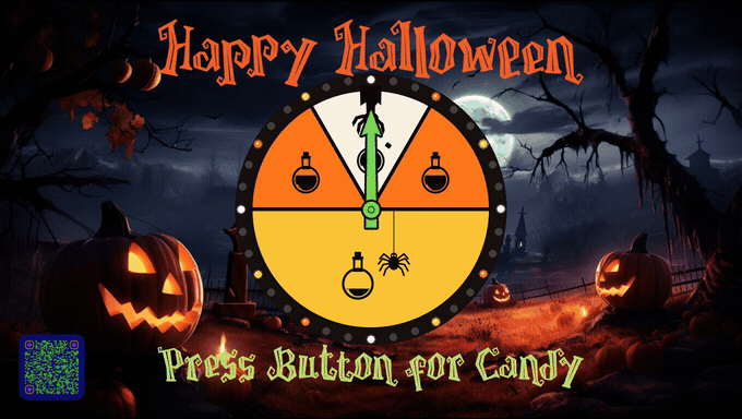 Candy Corn Spinner landing on the 100g jackpot